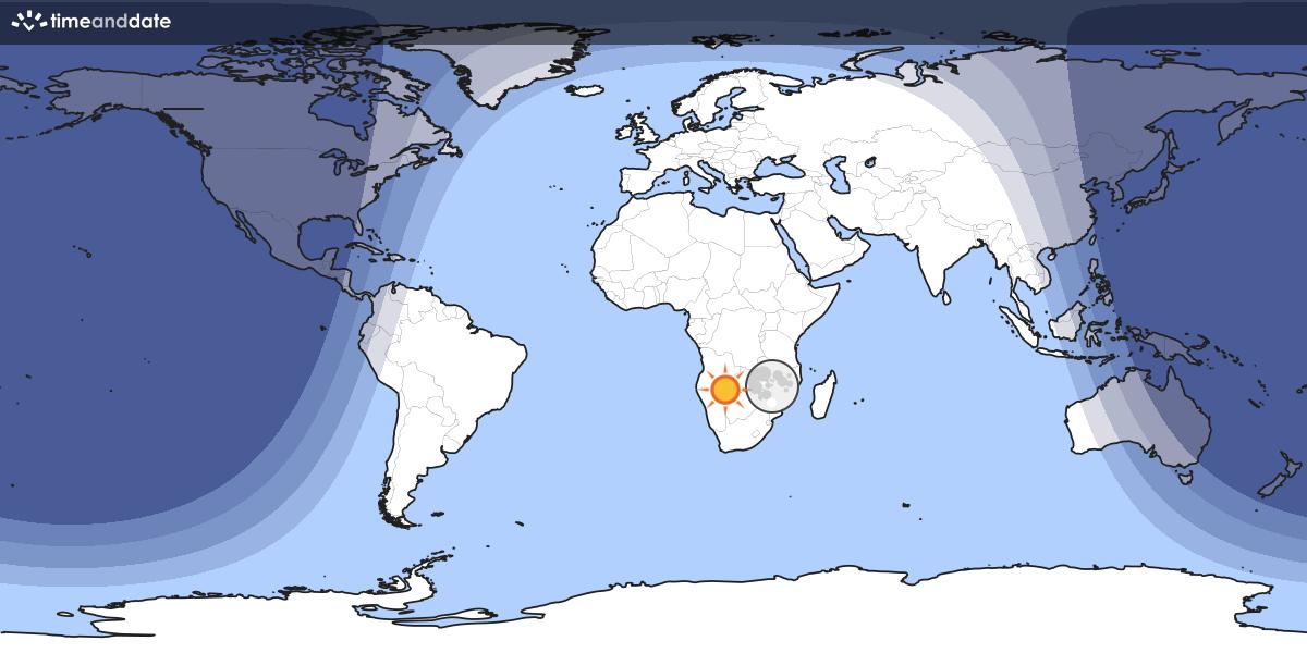 Bright parts are during day, darker parts are during night Map showing day and night parts of the world