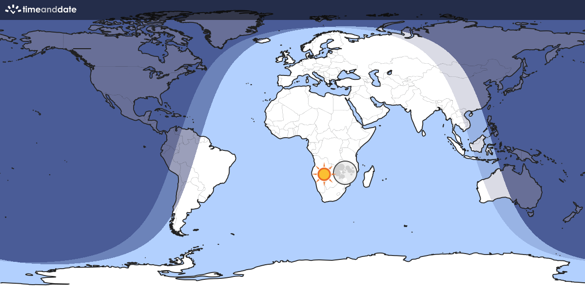 Bright parts can either see the Moon or be seen from the Moon. Map showing which part of the Earth the Moon is currently above the horizon at.